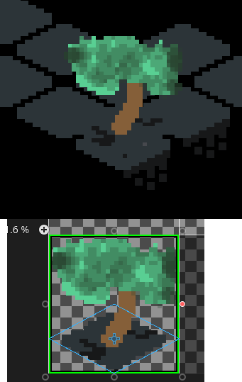 Example tree covering tiles